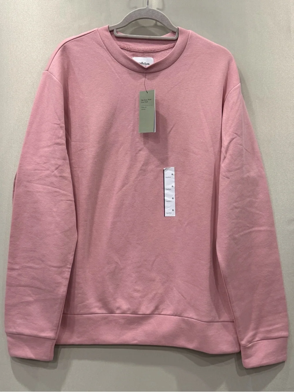 Goodfellow & Co Mens Pink Crewneck Sweatshirt Fleece Pullover Size XL New